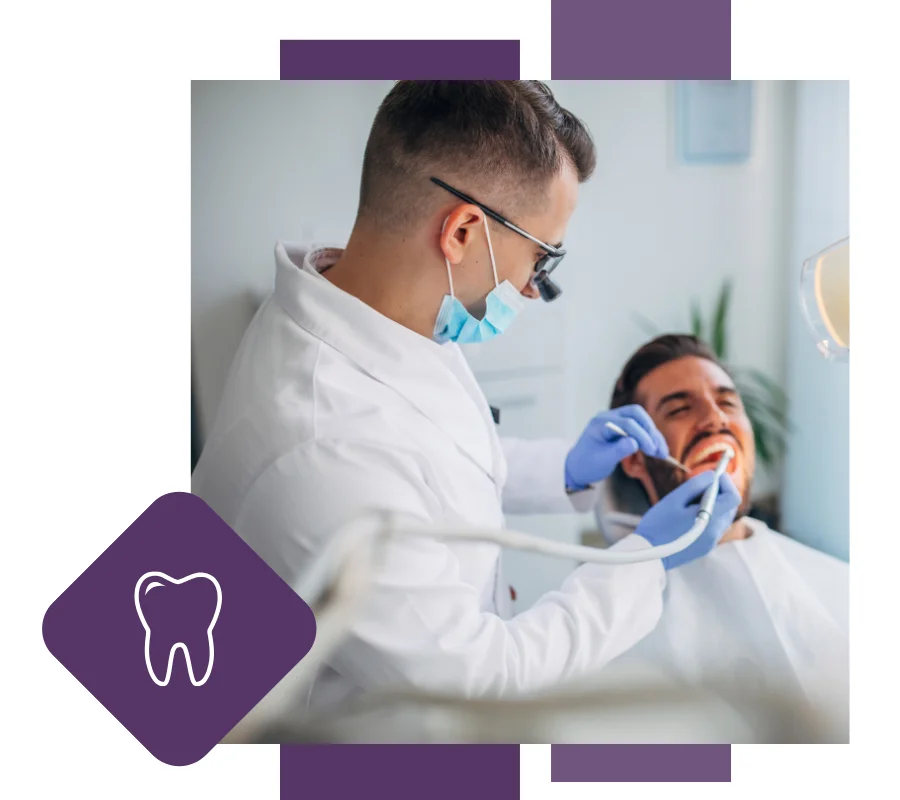 dentist with patient