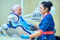 dentist with patient